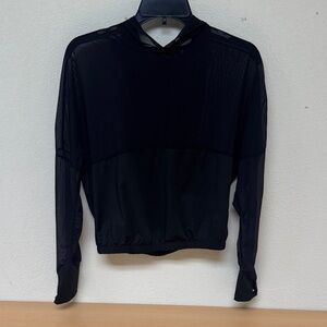 Black Mesh Women's Hoodie